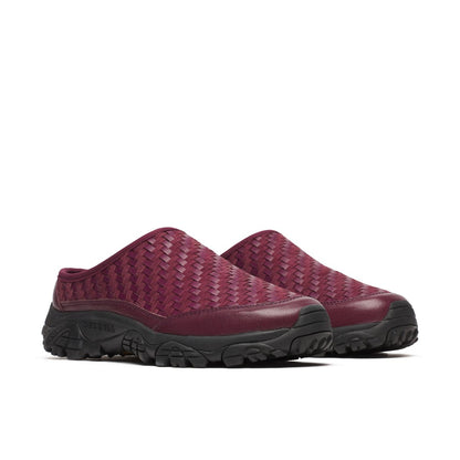 Unisex Moab 2 Slide Leather Woven 1TRL Casual Slip Ons | Merrell Exclusive