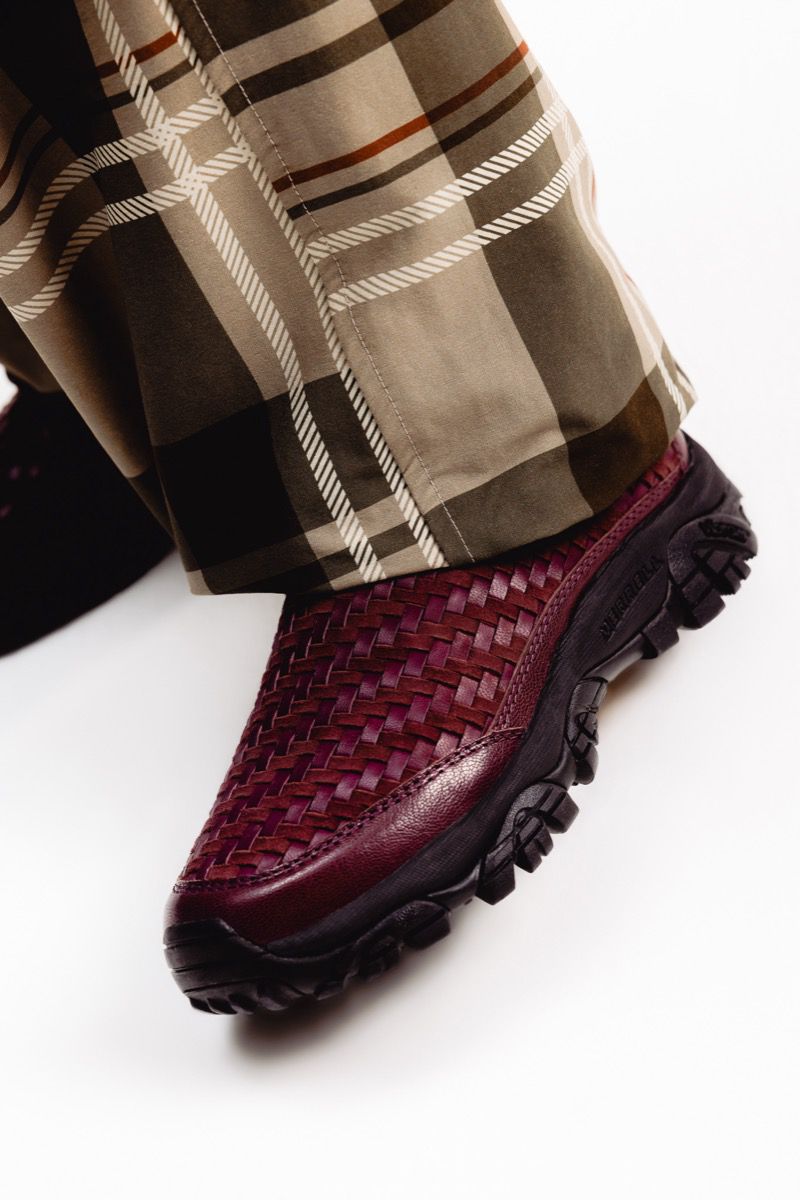 Unisex Moab 2 Slide Leather Woven 1TRL Casual Slip Ons | Merrell Exclusive