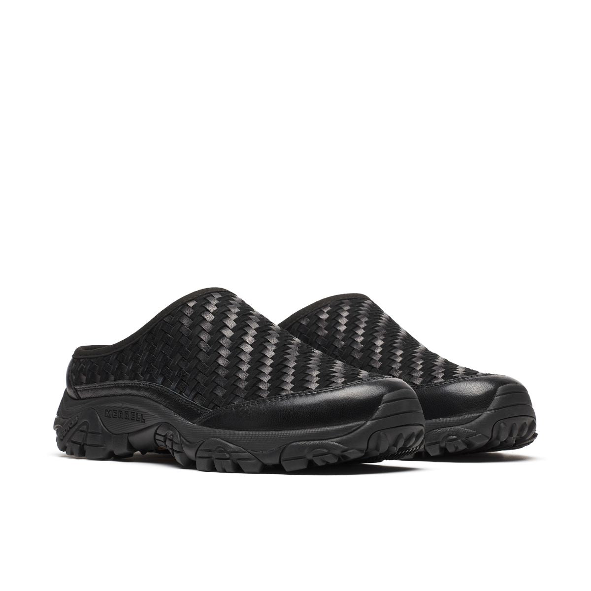 Unisex Moab 2 Slide Leather Woven 1TRL Casual Slip Ons | Merrell Classic
