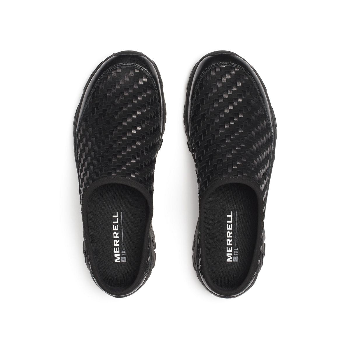 Unisex Moab 2 Slide Leather Woven 1TRL Casual Slip Ons | Merrell Classic
