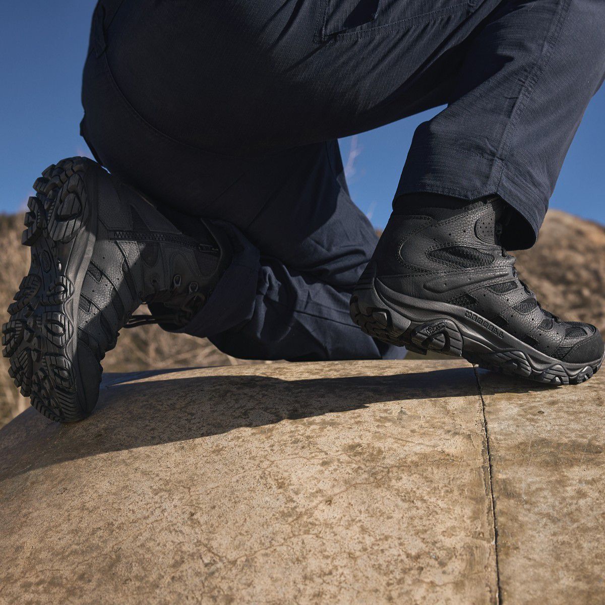 Men - Moab 3 8" Tactical Zip Waterproof Wide Width - Boots | Merrell Best Seller