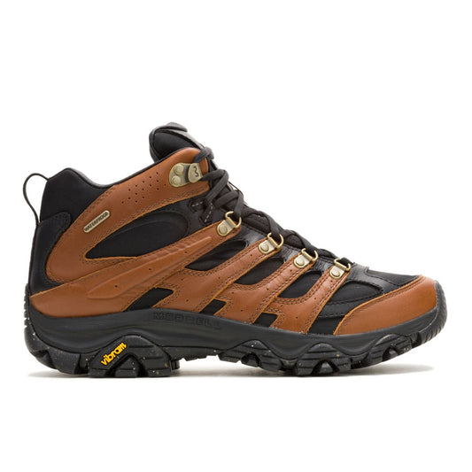 Men - Moab 3 Luxe Leather Mid Waterproof - Boots | Merrell Featured