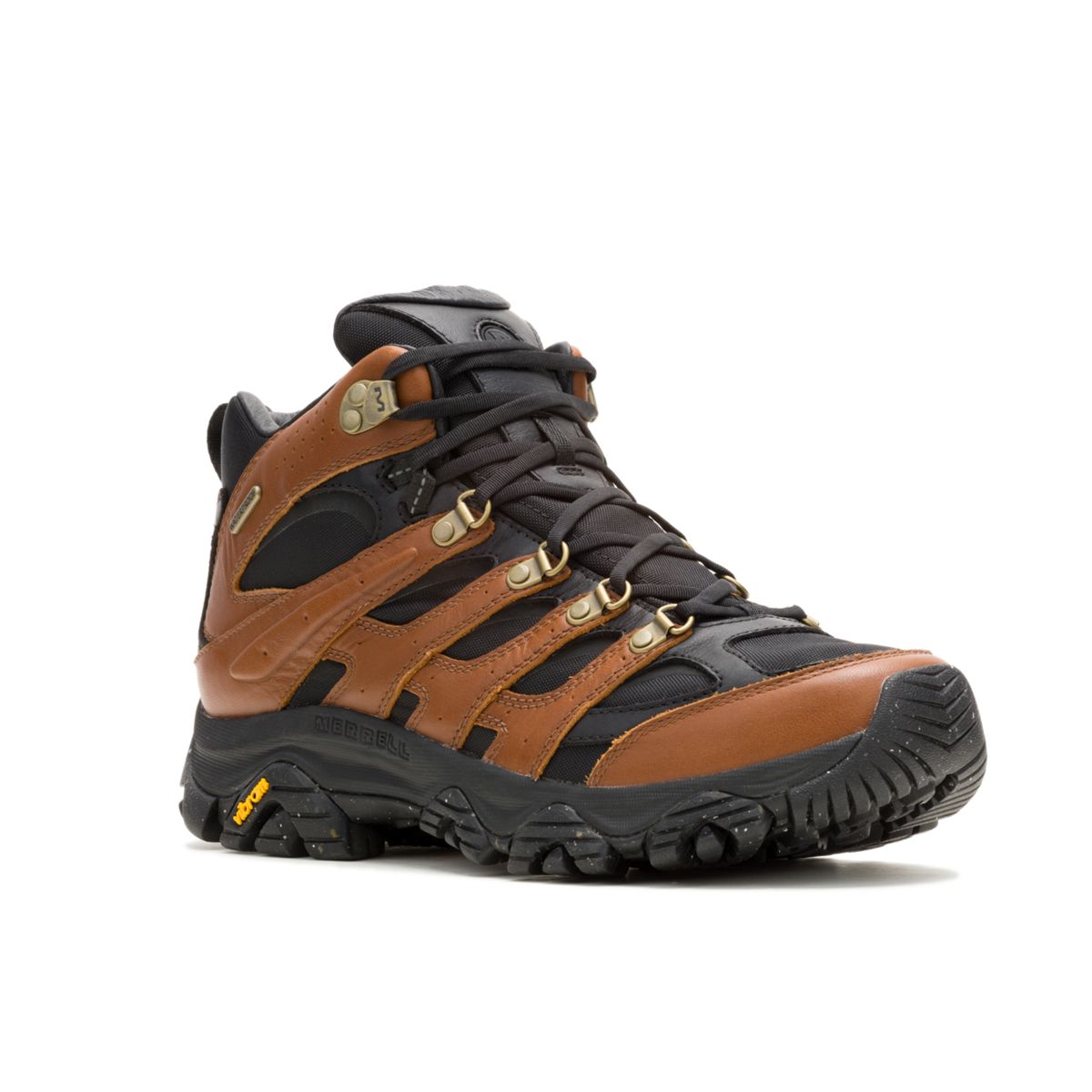 Men - Moab 3 Luxe Leather Mid Waterproof - Boots | Merrell Featured