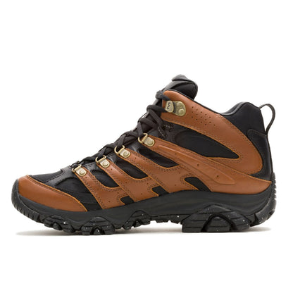 Men - Moab 3 Luxe Leather Mid Waterproof - Boots | Merrell Featured