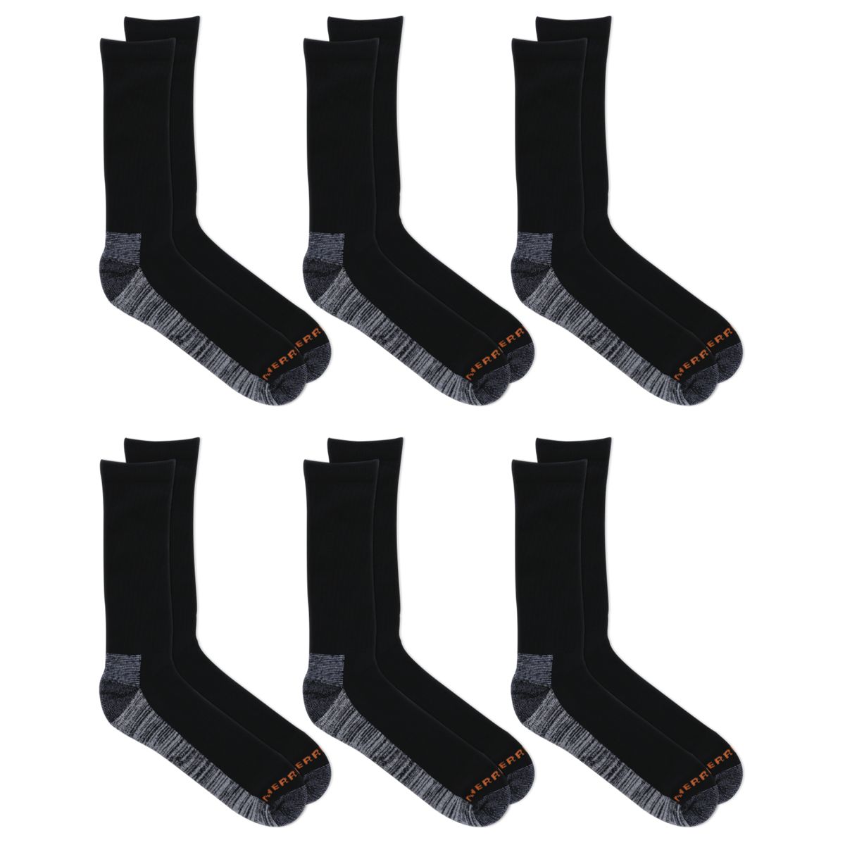 Work Crew Sock 6 Pack - Socks | Merrell Signature