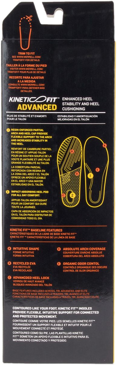 Women's Kinetic Fit Footbed Wide Width Insoles | Merrell Everyday